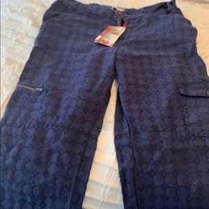 Johnny Was Embroidered Pants